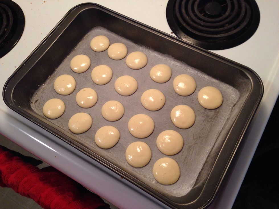 My first batch, I made them too big and the first few too close together...