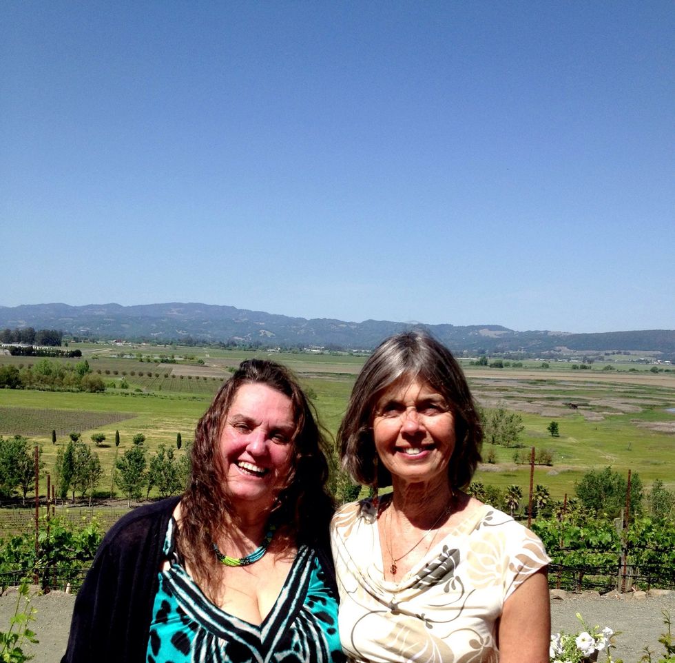 My friend Connie (you may remember her from my fish taco guide!) and I on the hilltop with an amazing view of the valley! Live steel drum music provided the soundtrack to the pasta and wine offerings.
