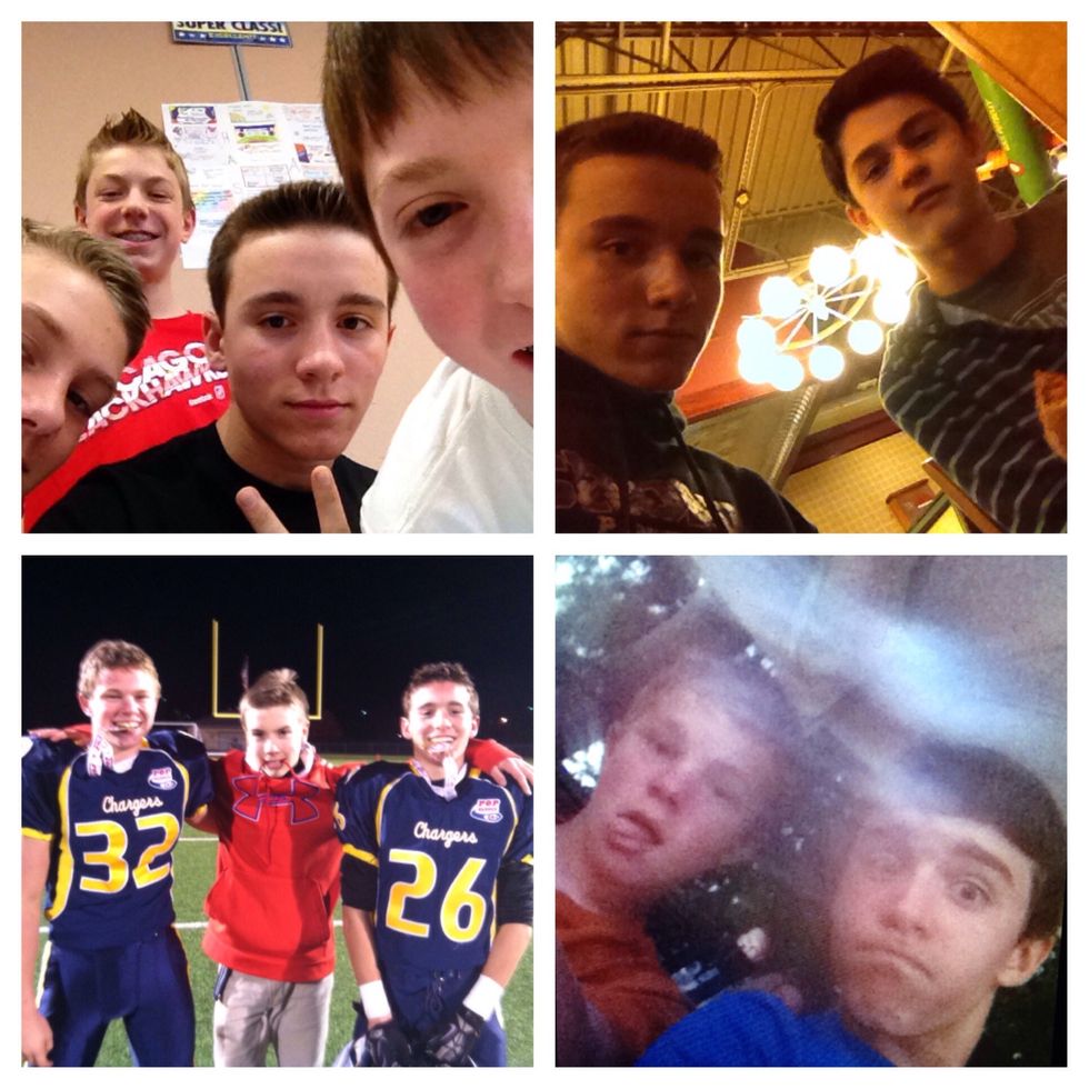 My friends are ones who are always there for me and are the ones who make me laugh and enjoy my life