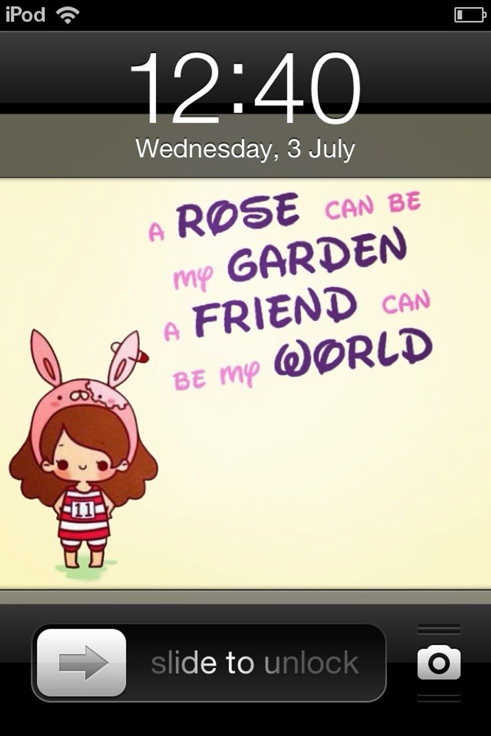 My front cover. I just love quotes