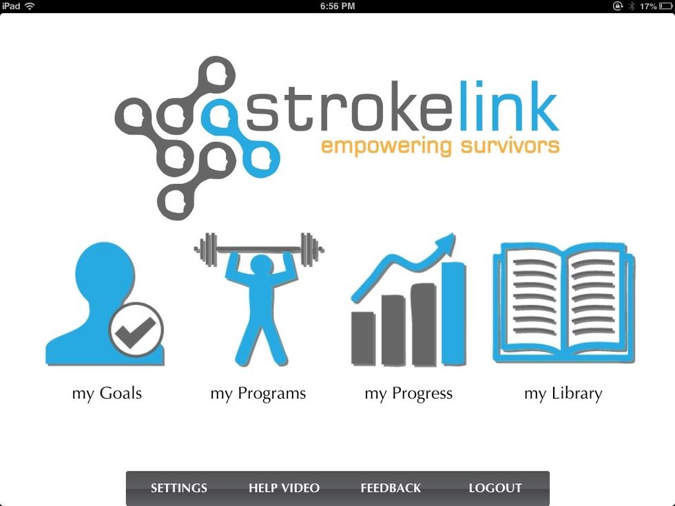 "my Goals" is where the therapist works with the client to establish their goals and select a program to help them reach those goals.
