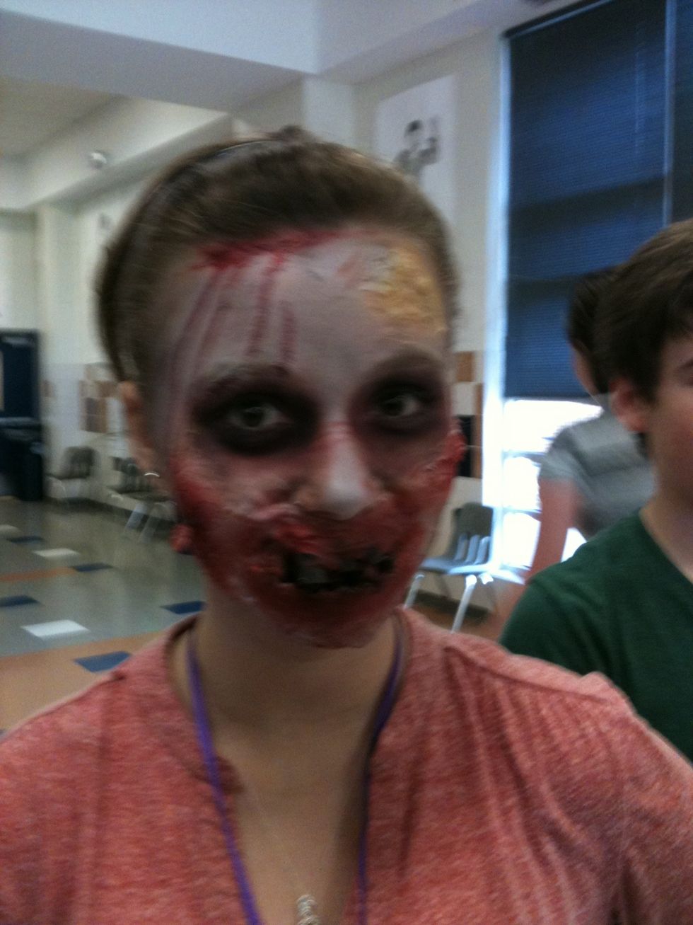 My gorgeous friend Sydnie's completed makeup for last year's school play.