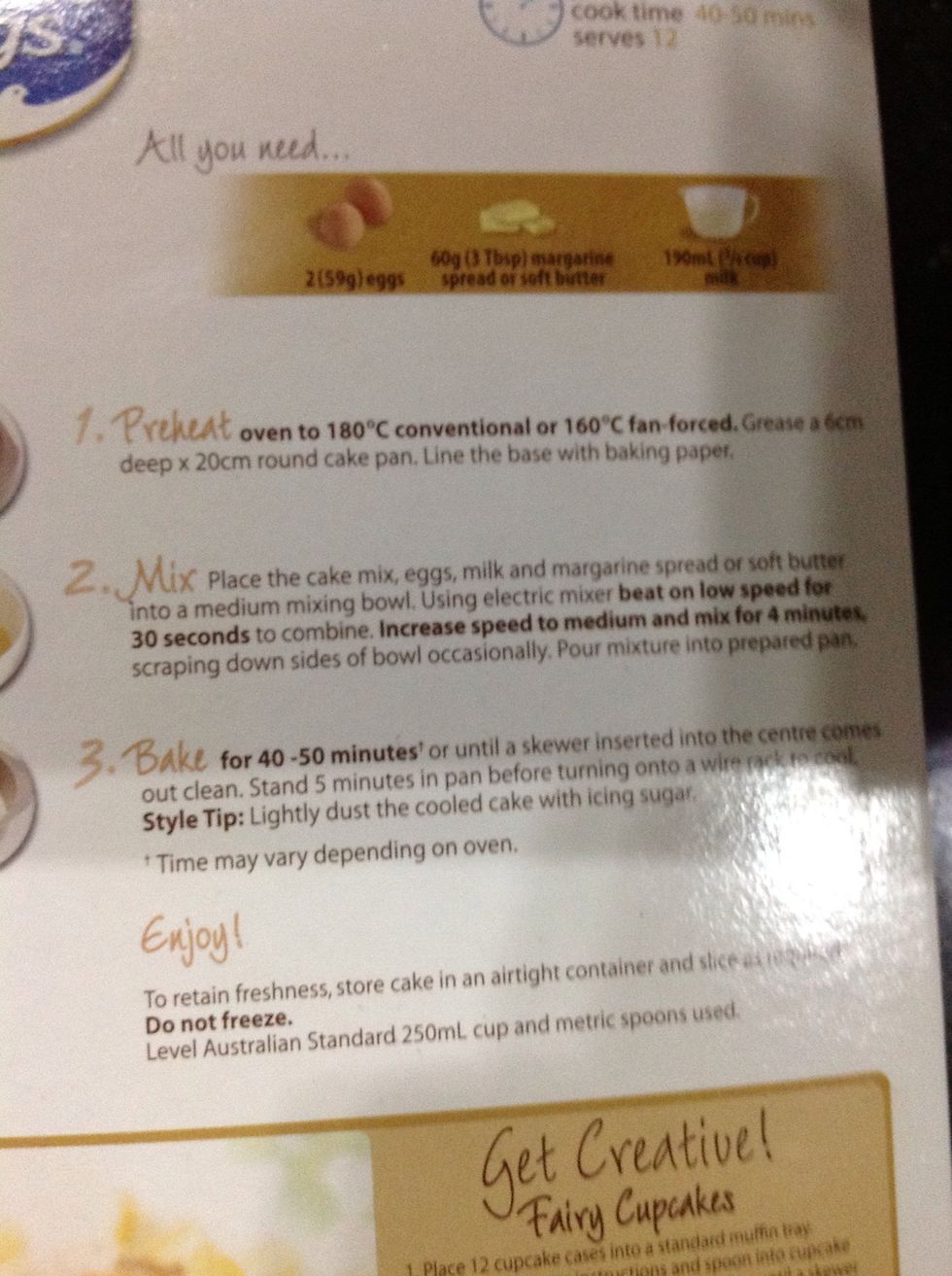 My instruction says to use 2 eggs, 3 tbsps butter and 3/4 milk. I would suggest you follow your cake mix instructions and just add the 1/2 cup caramel.