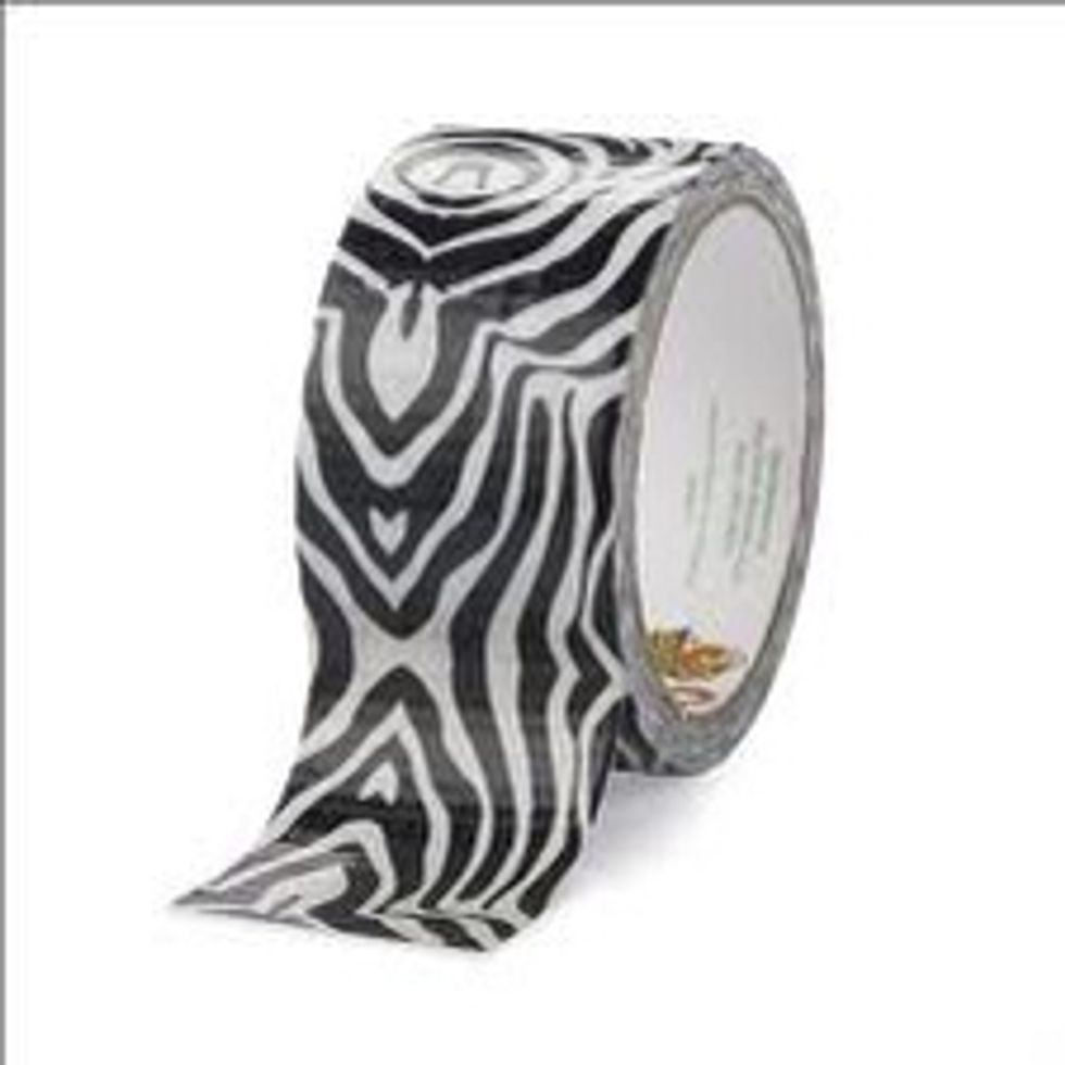 My kid used zebra print tape as an accent on some of her bangles. Cut accent strips longer and thinner to add interest as you layer your tape.