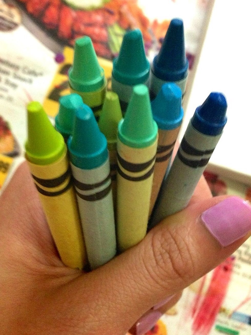 My last color palette: green-turquoise