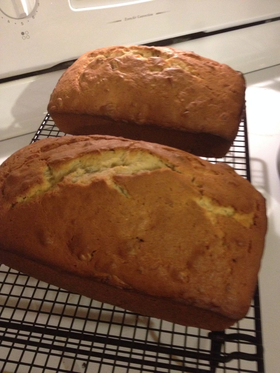 My mom always made us wait until the next day to cut into it. She said it tastes better if it rested for a day. It always did.