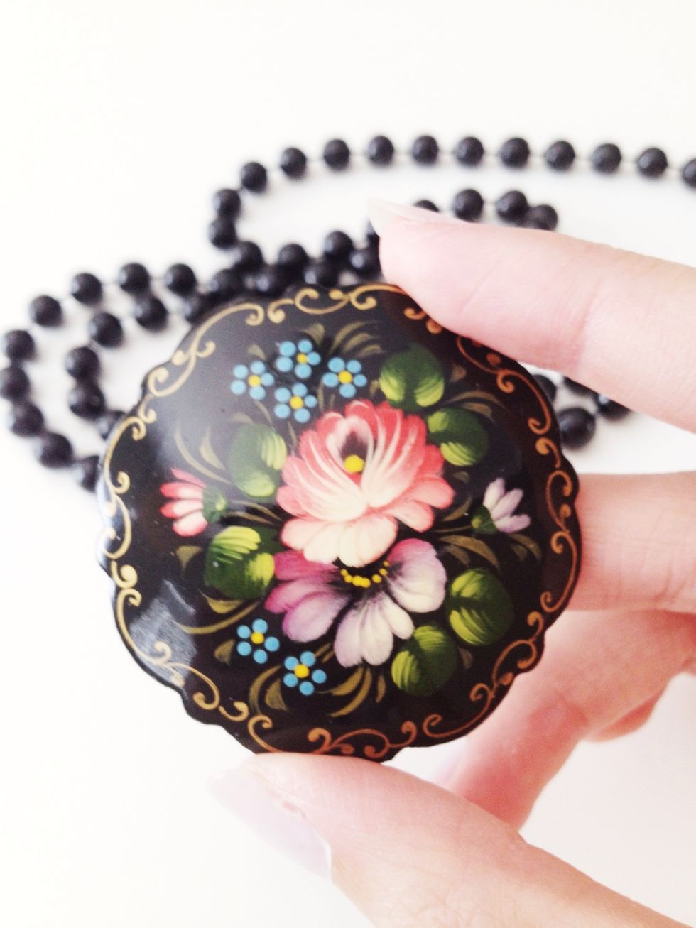 My mother gave me this vintage floral brooch several years ago and I've never used it...