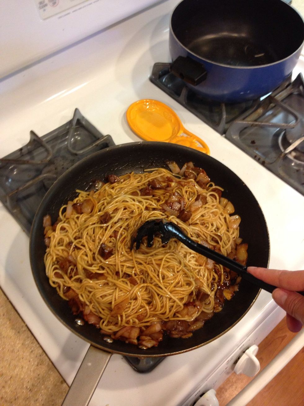 My noodles are well sauced, but you can add more sauce to taste.