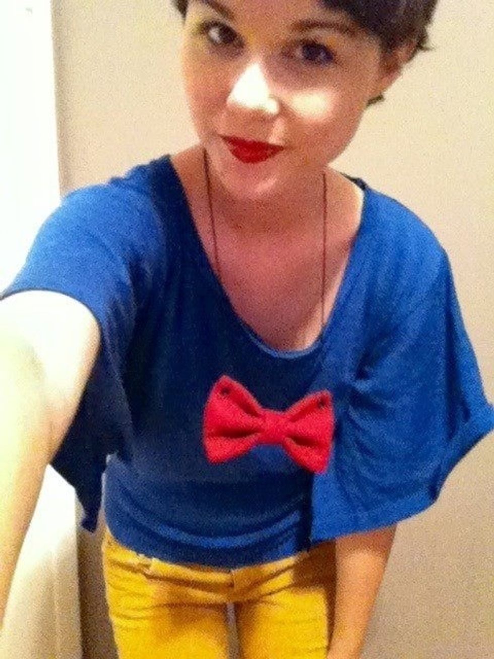 My older sister! I designed her Snow White Disneybound for Halloween.