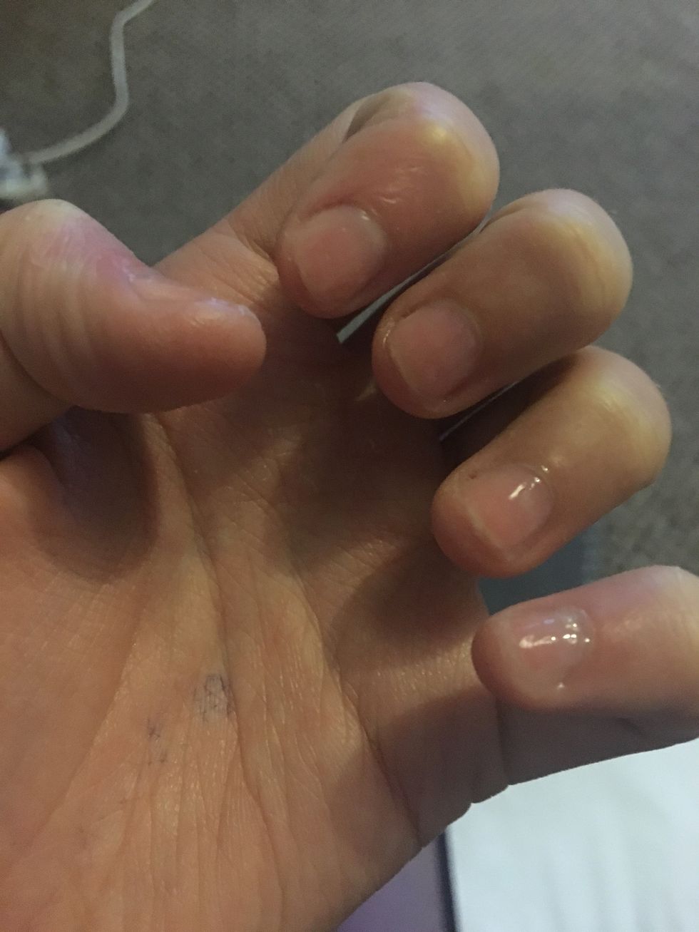 My phone storage is full so I can't upload the video. Sorry. But my nails are growing! And I'm getting them painted in gel polish tomorrow night. I will post a picture. \ud83d\udc85\ud83c\udffb