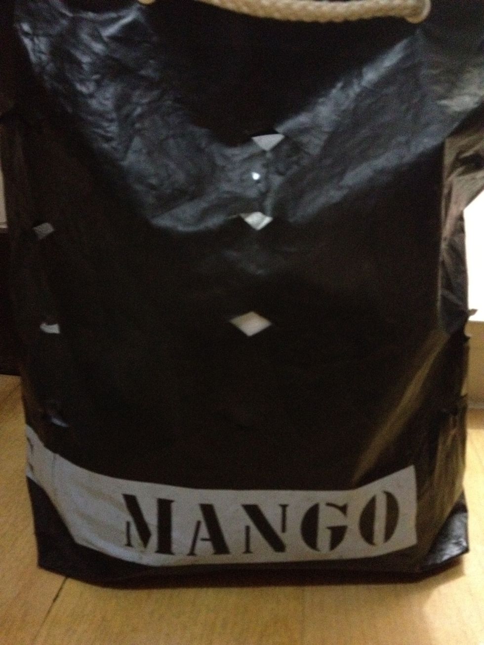 My piece of plastic film came from this plastic shopping bag :P