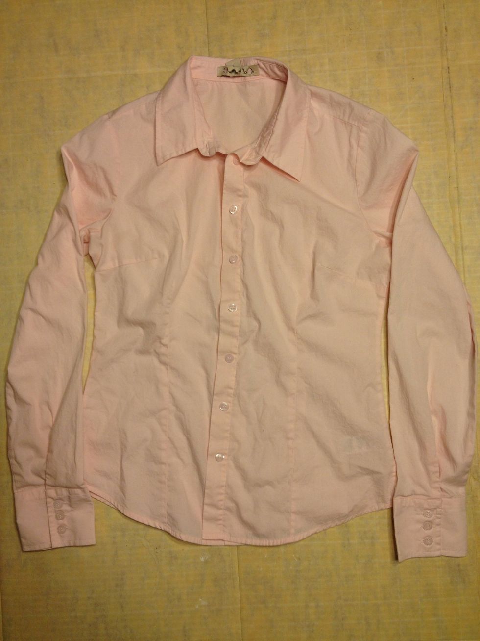 My pink shirt that in using here so that it's easier to see in the pictures. Instead of white on white.