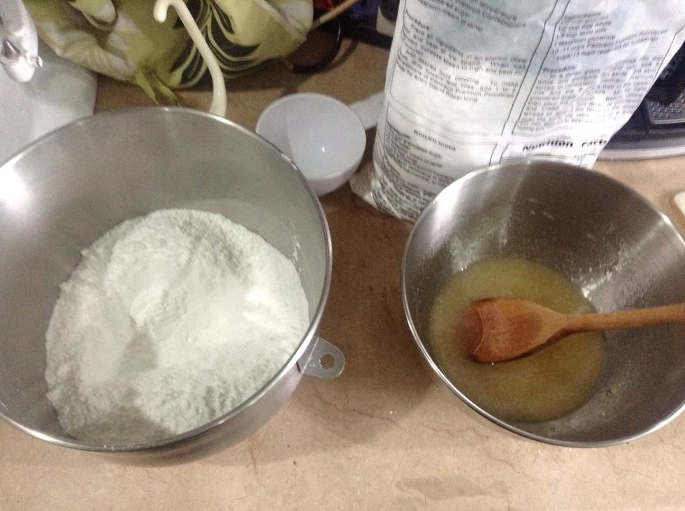 My premium sugar and the lukewarm gelatin :)