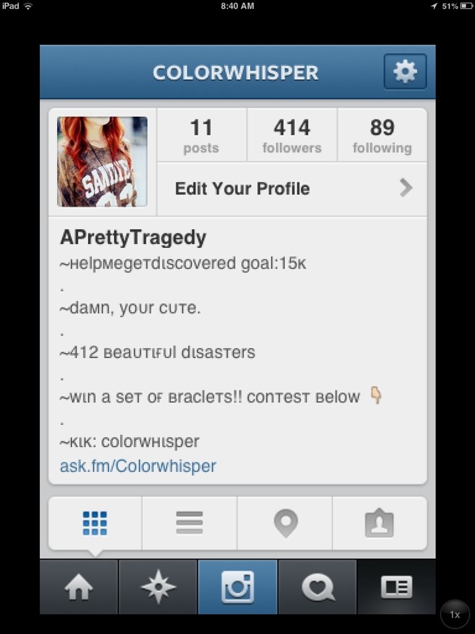 My profile :D the bio mentions it.