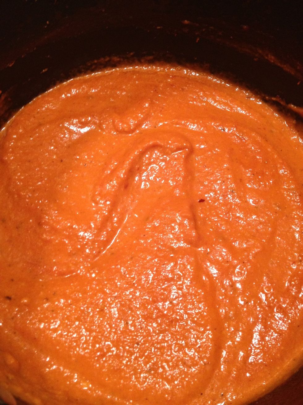 My sauce is now ready to be devoured. Check for salt and add it to taste.\u263a