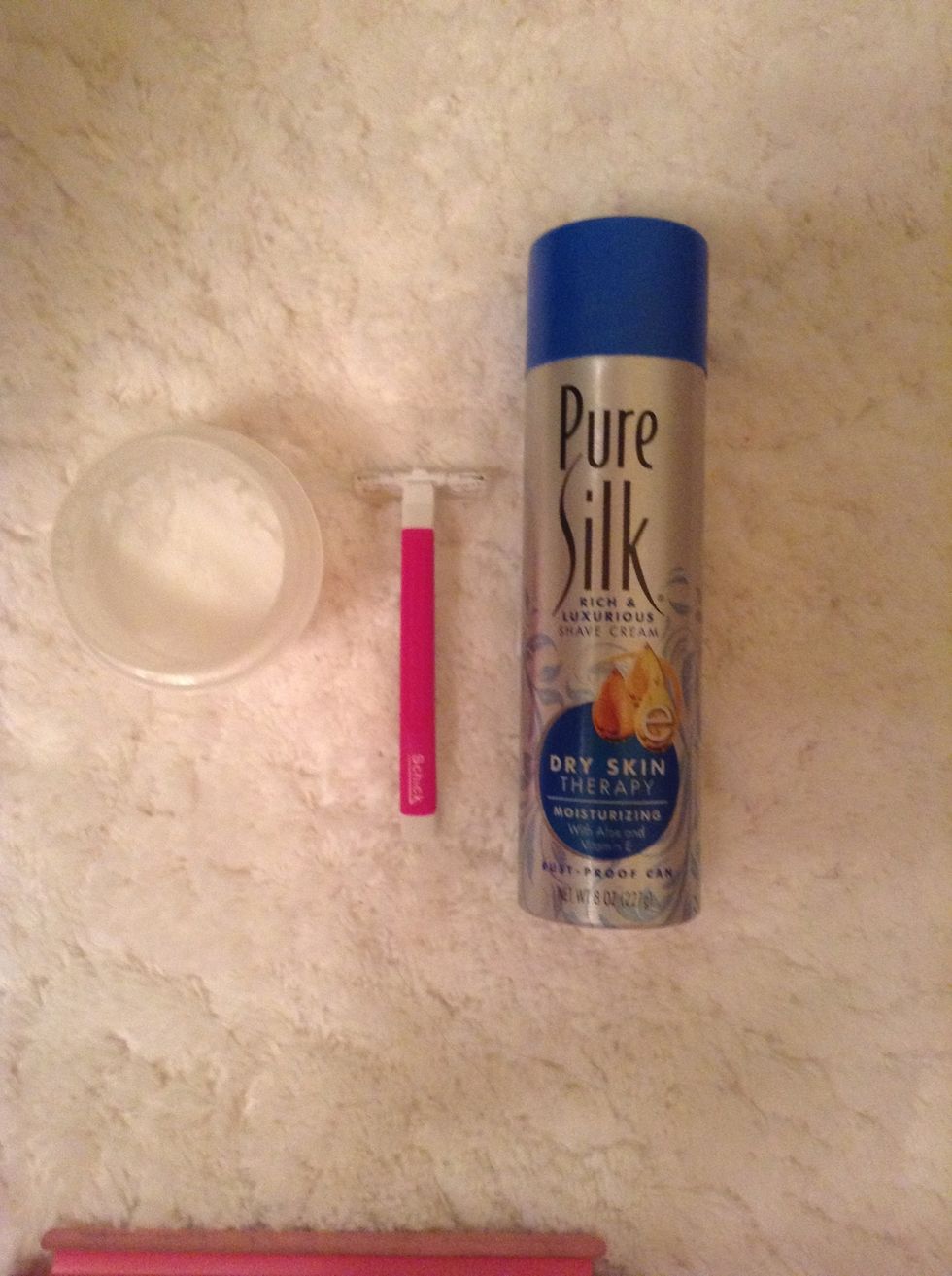 My shaving supplies:\u261d