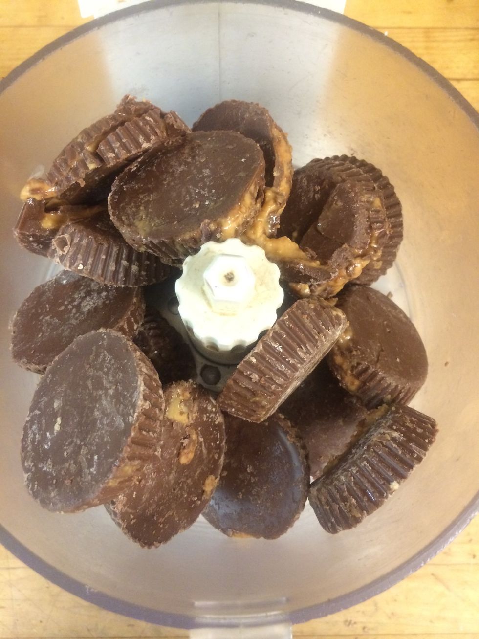 My small food processor could handle only about 12 -14 pb cups at a time.
