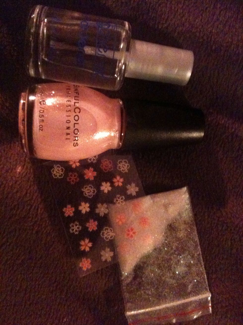 My supplies- sorry for the sideways photo