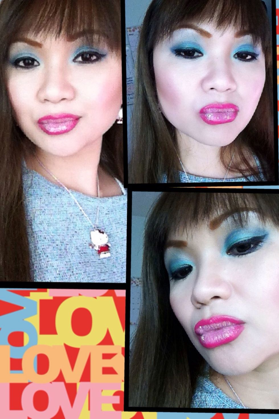 My take on GHB ombr\u00e9 lips.