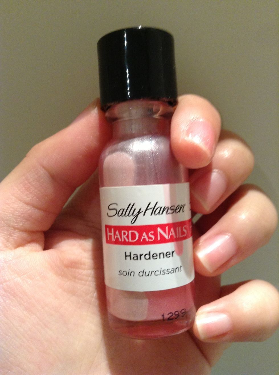 My trusty hardener with added eyeshadow :)