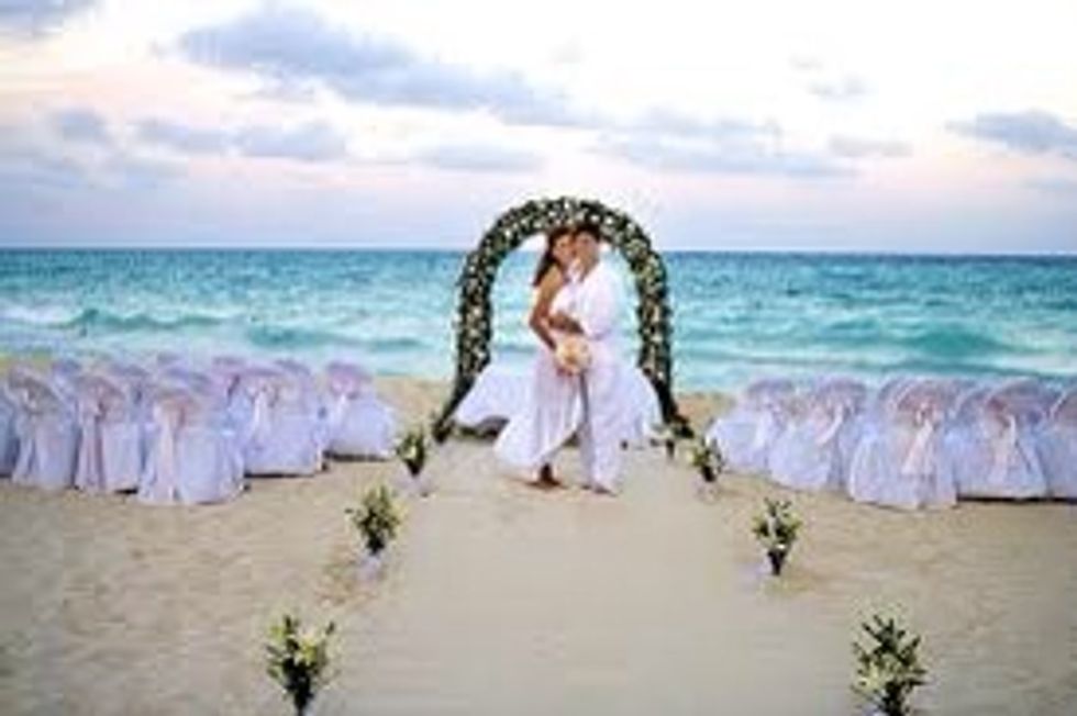 My wedding is outside, at the beach.