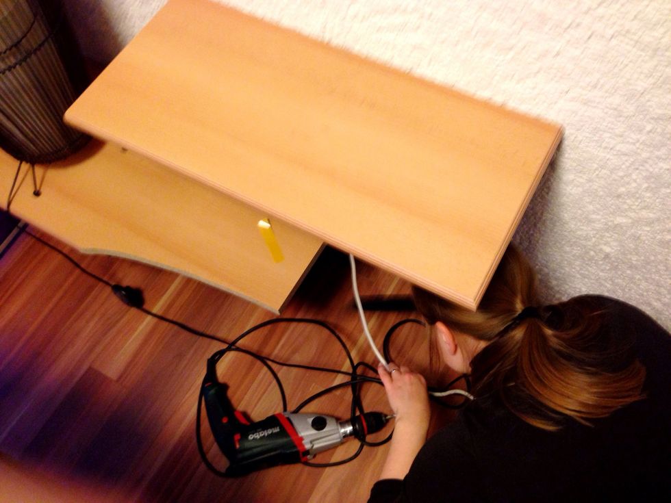 My wife wanted to do the wiring...