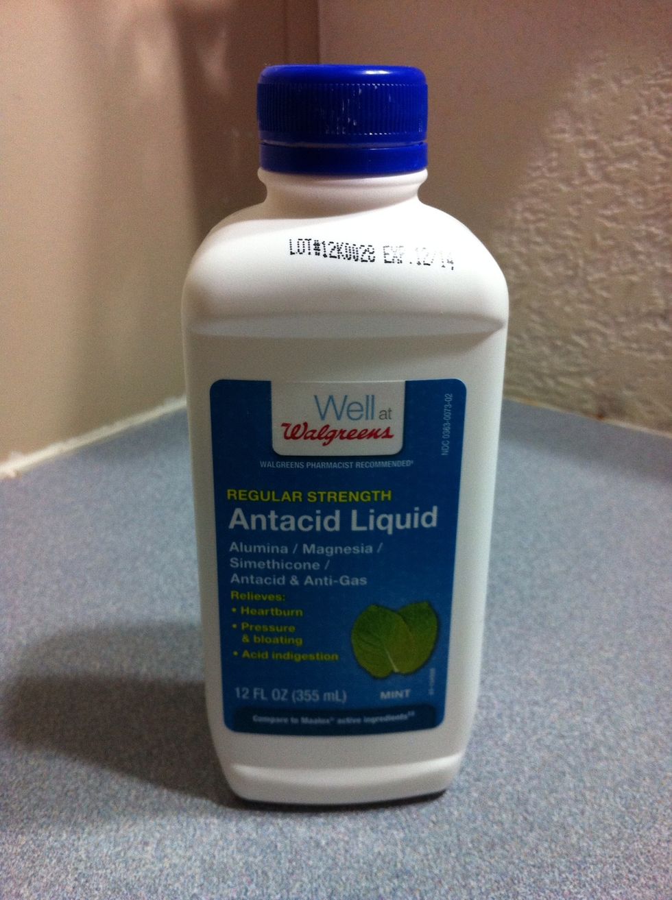 Mylanta helps with neutralizing the expelled stomach acids as well as the acids that form when feces mix with urine.