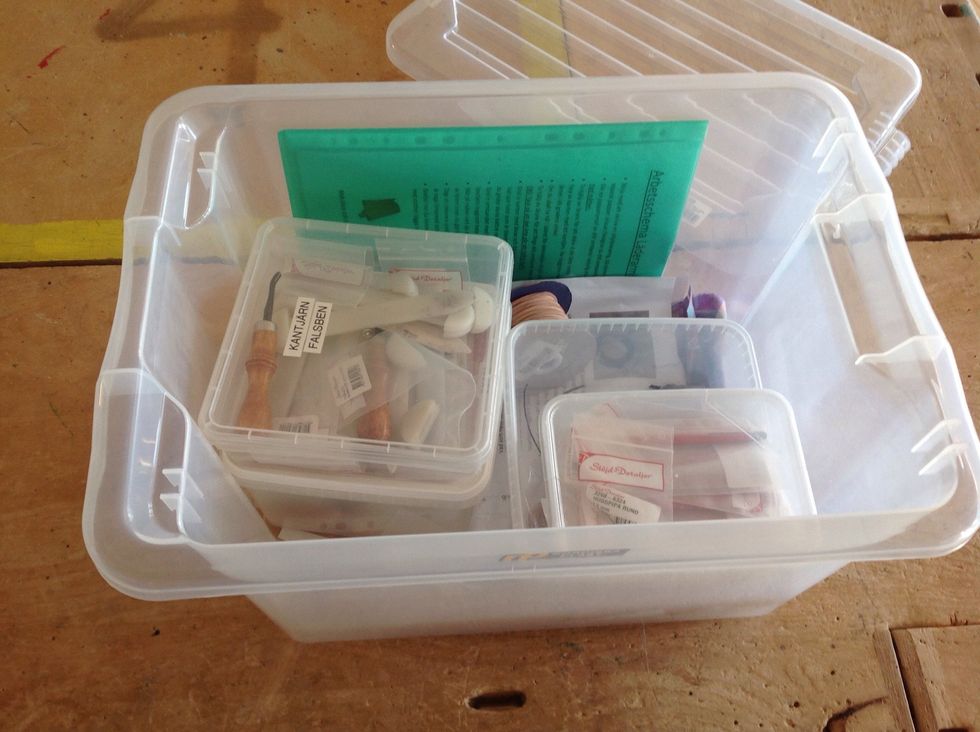 N\u00e4r man arbetar med l\u00e4der anv\u00e4nder man en hel del speciella verktyg. Du ska l\u00e4ra dig namn och anv\u00e4nda verktygen p\u00e5 r\u00e4tt s\u00e4tt.