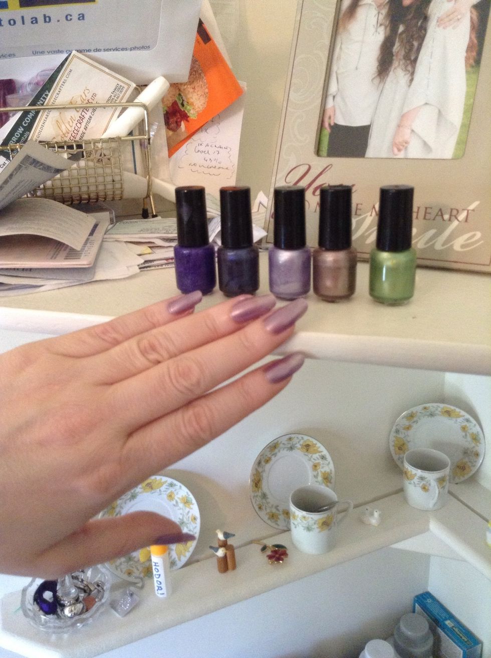 ...nail polish, glitter powder, bronzer, foundation, blush, and a bunch of other mineral make-up things?