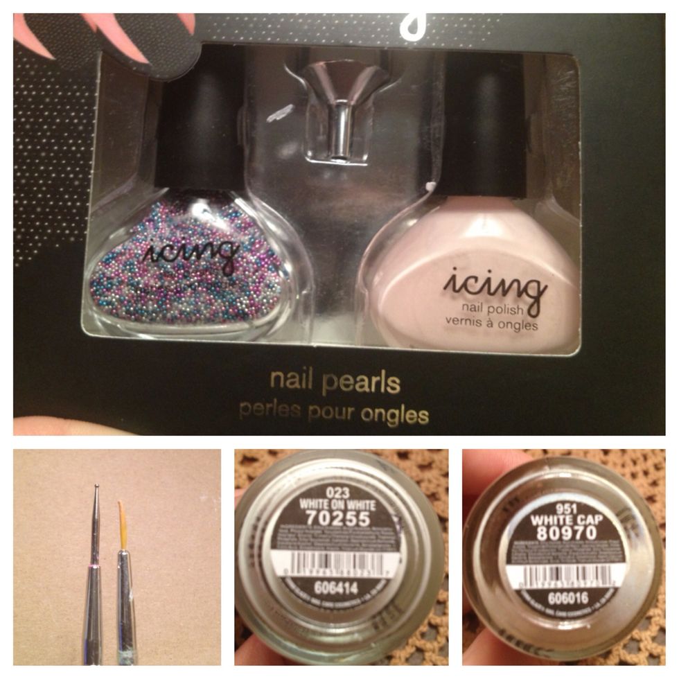 Nail Polishes are both China Glaze Caviar/Pearl Beads from Icing!