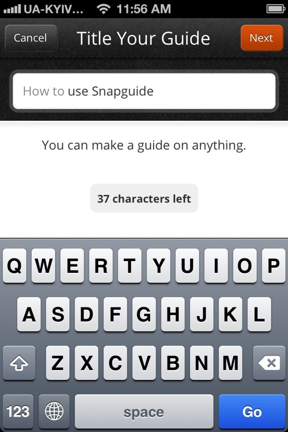 Name your "how to" guide and click on "Done" at the top-right
