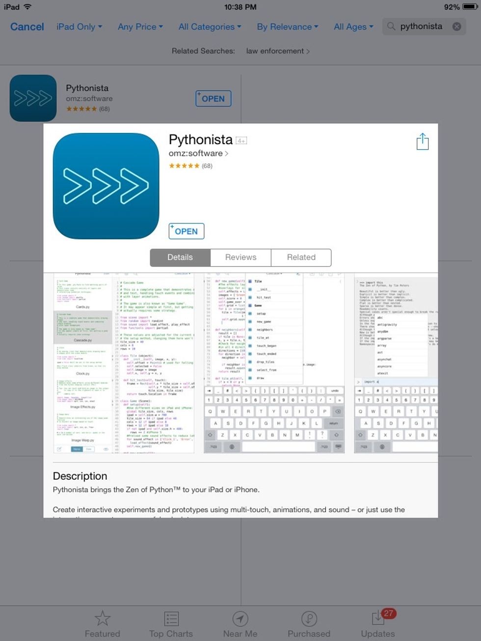 Need to make your own custom math software? If you know a little programming, you can use Pythonista by Ole Zorn to code one in the Python programming language. ($6.99)