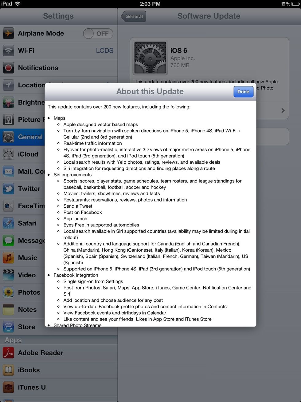 Need to pass the time?  Click on About this Update. You can scroll through the list of 200 new features while you wait.