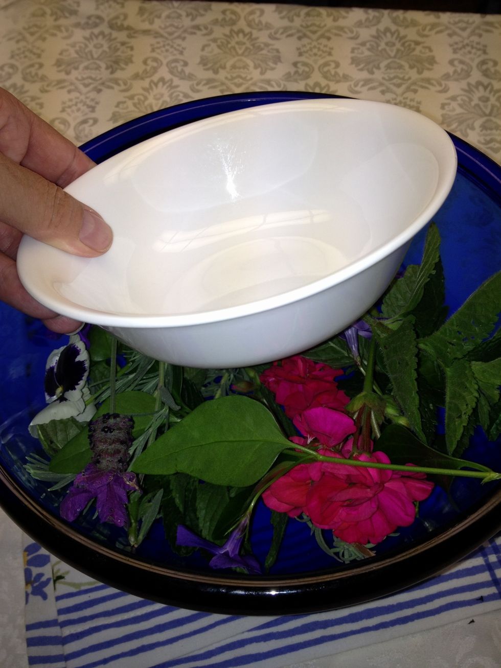 Nest a smaller bowl inside.