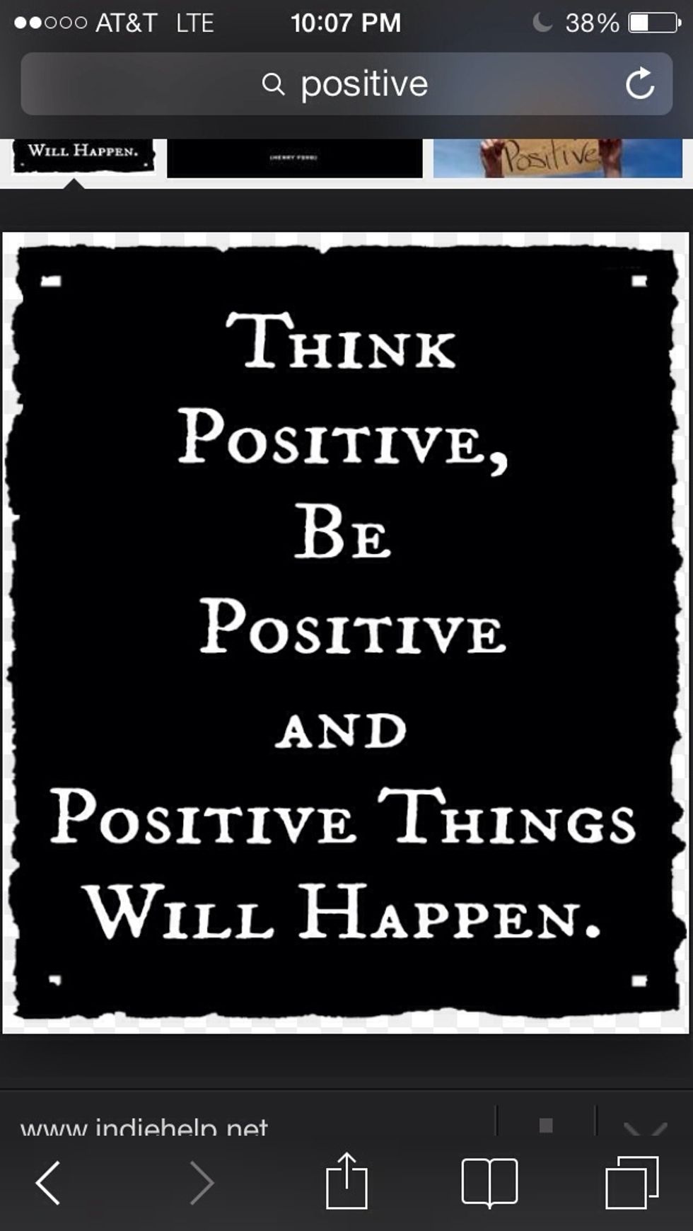 Never quit a positive or impactful goal