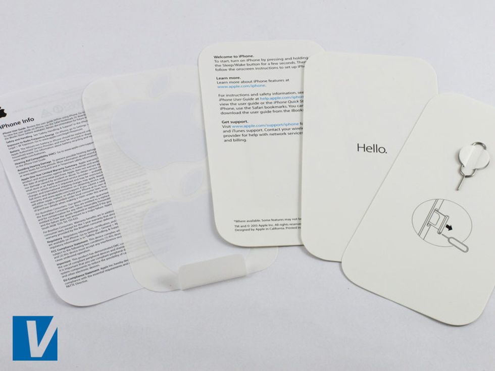 New iPhones are also accompanied by an important product Information Guide, and Apple stickers. As with packaging, genuine guide books and stickers can accompany counterfeit products.