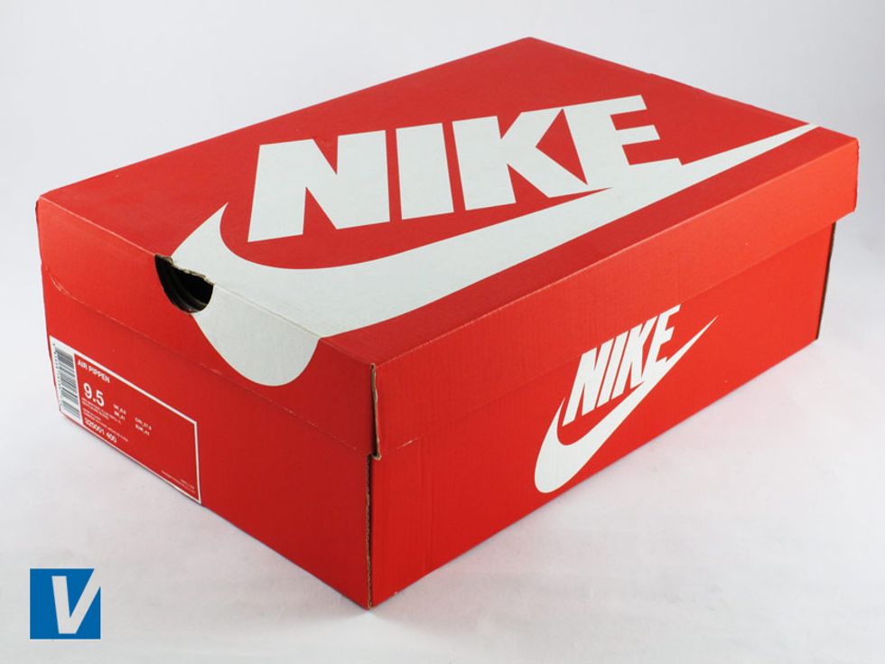 New Nikes are boxed in a strong shoe box usually featuring the logo on the lid and side. Colour and style of box varies according to style and year.
