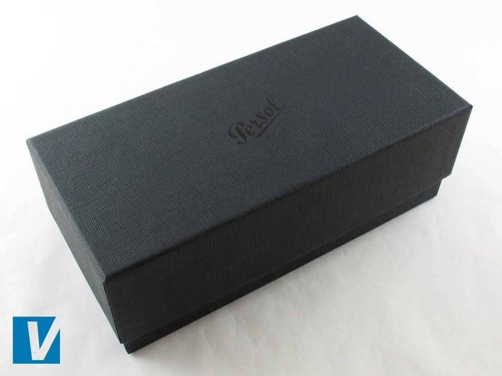 New Persol sunglasses are packaged in a branded retail box. Check that the logo and font matches one used officially by Persol. Older models may vary in coluor and style.