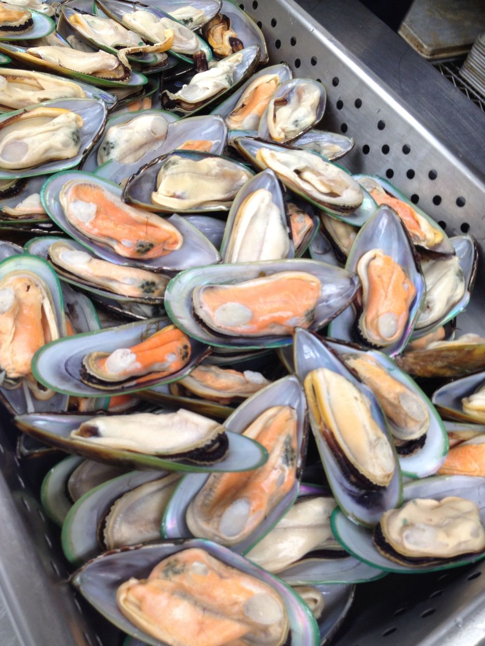 New Zealand green lip muscles