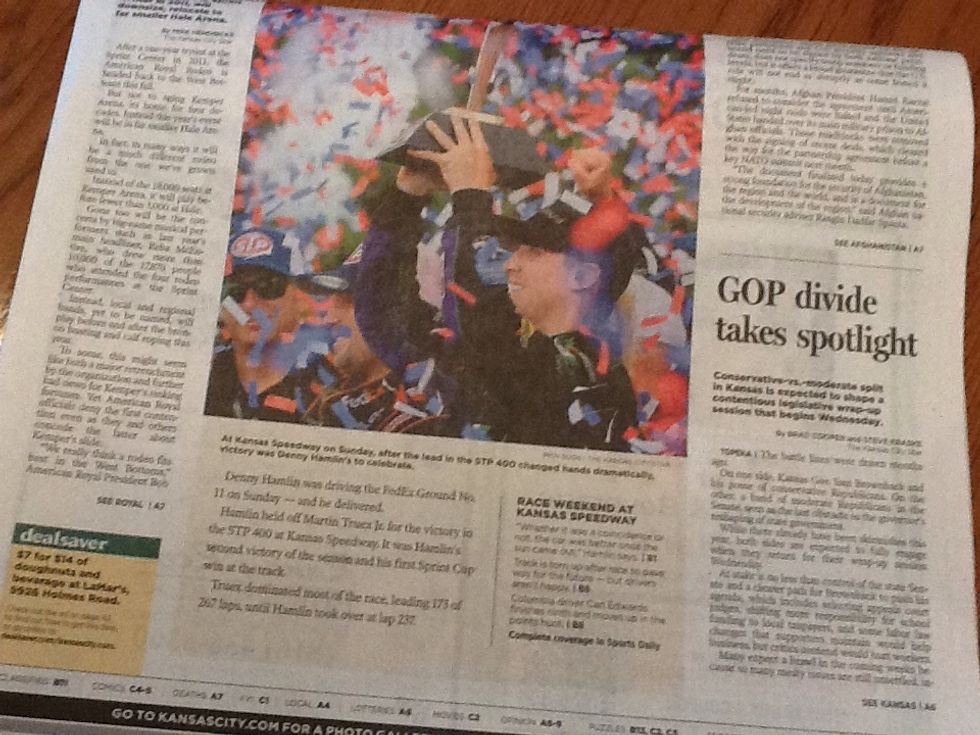 Newspapers - however, this can get rather bulky and heavy.