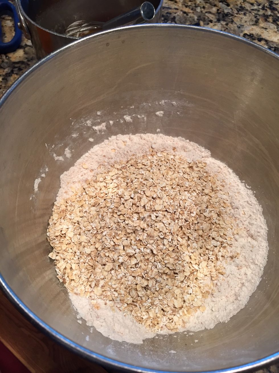 Next add 1 1/2 c oats