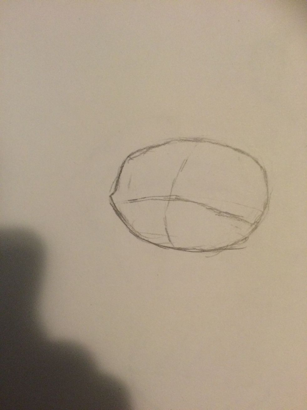 Next add a cheek to the side.