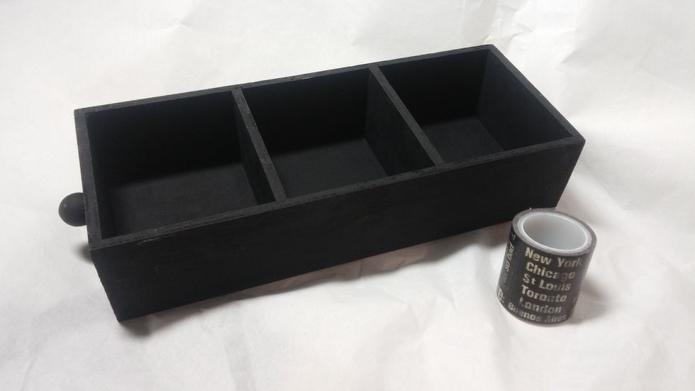 Next add decorarative washi tape. I love that this one from Graphic 45 is wide and it has great text and fonts. Be sure to burnish down your edges.