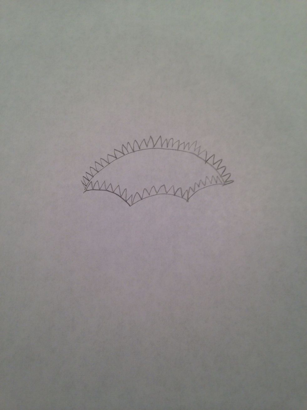 Next add petals/spikes to the outline