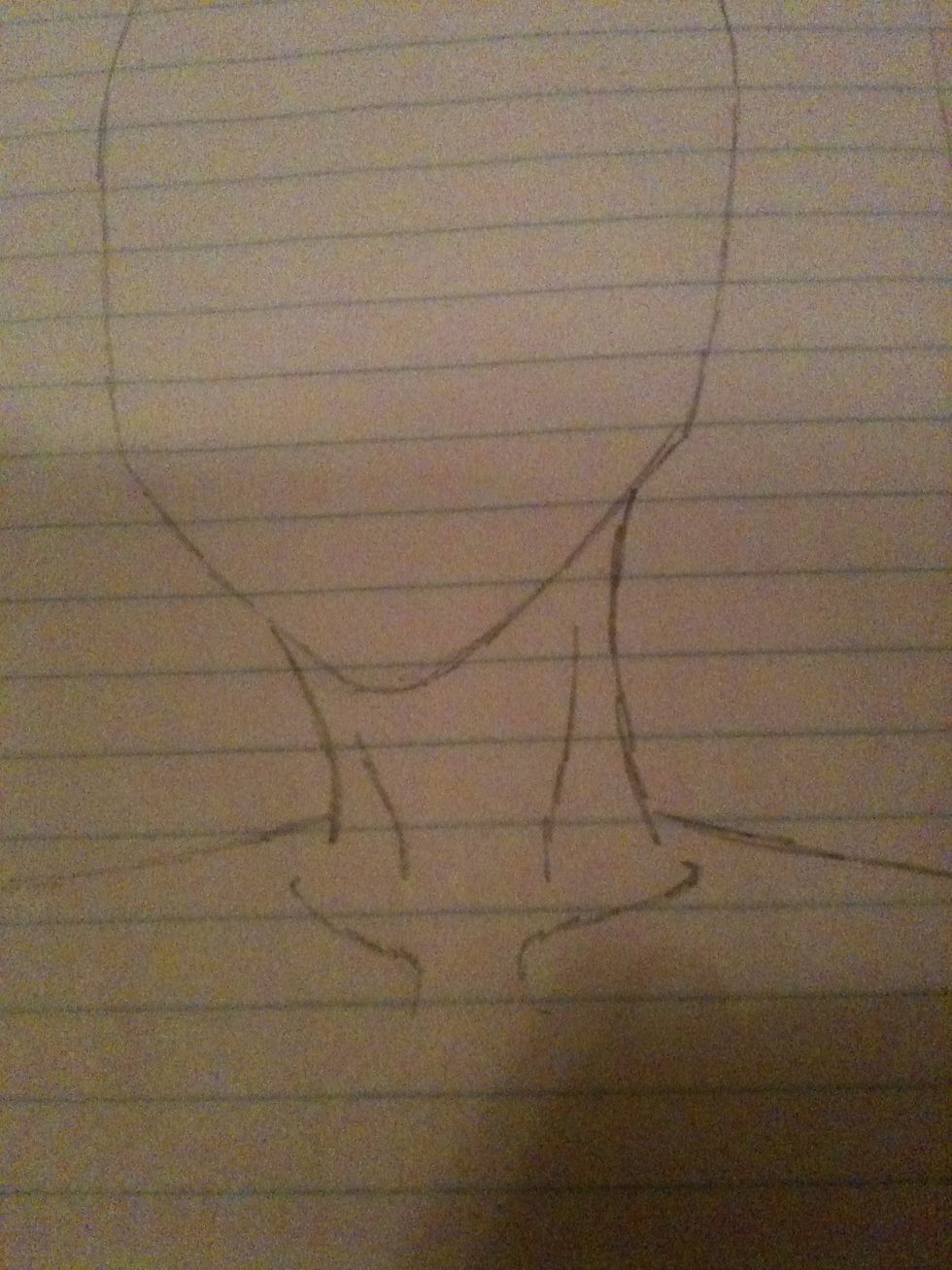 Next, add some detail to the neck area!