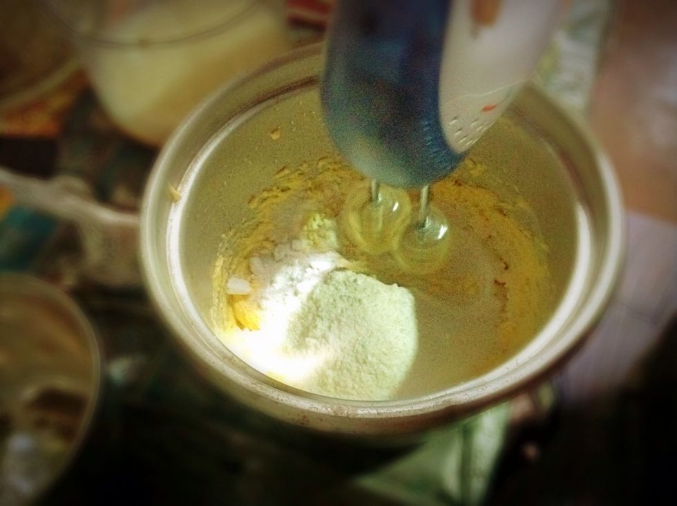 Next add step by steps sugar Tip: we need small size sugar.like a flour