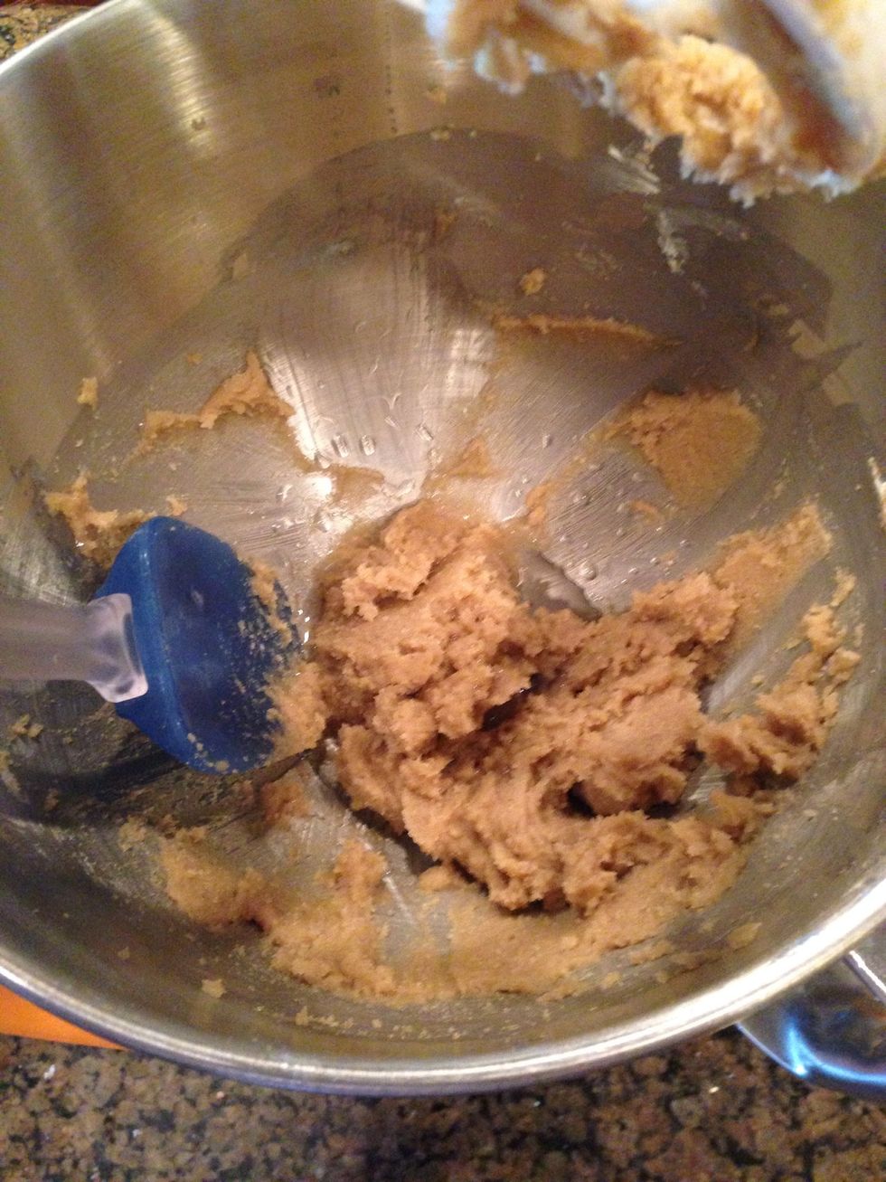 Next add the 2 tablespoons of water into the bowl