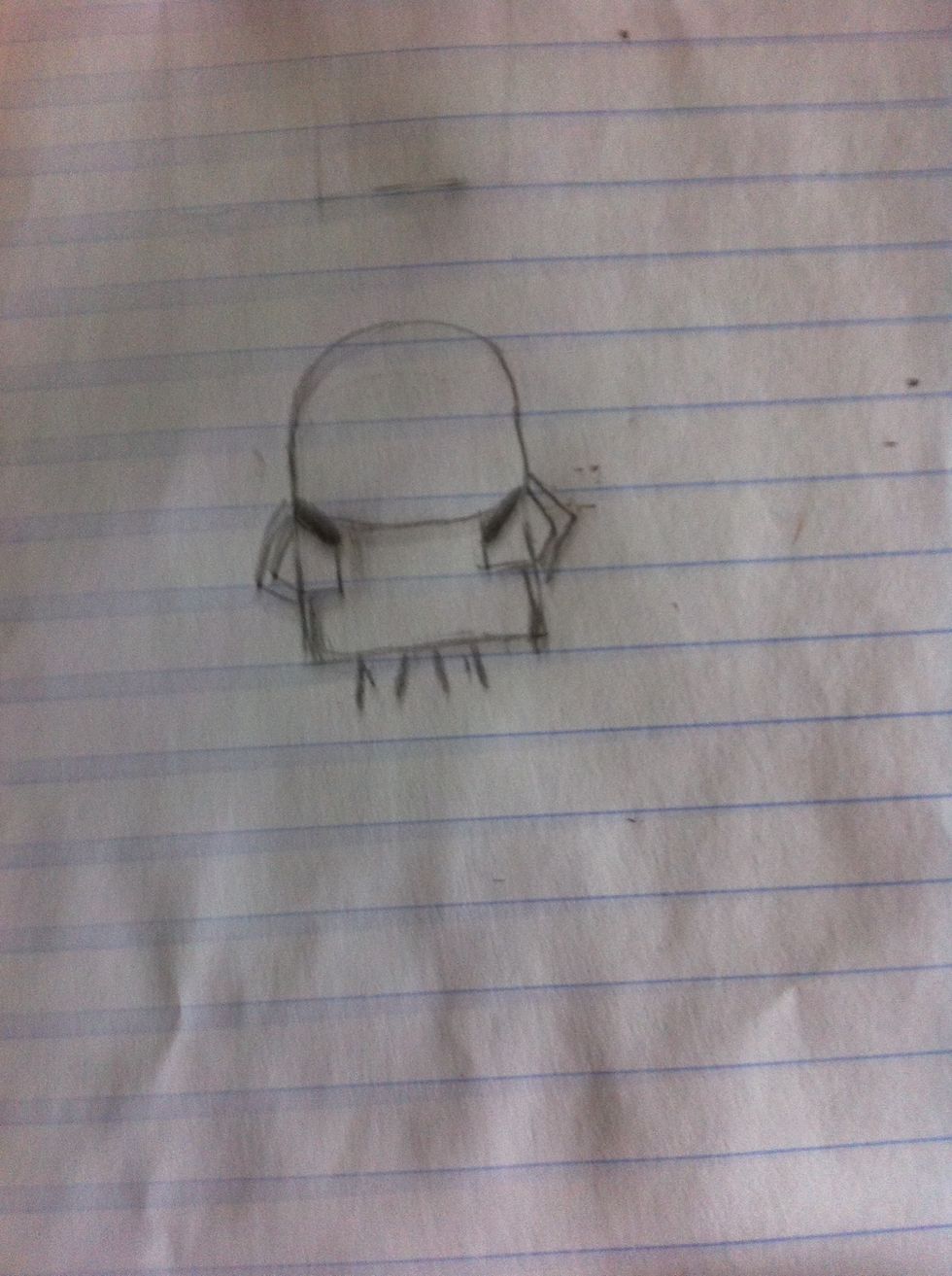 Next add the arms and legs