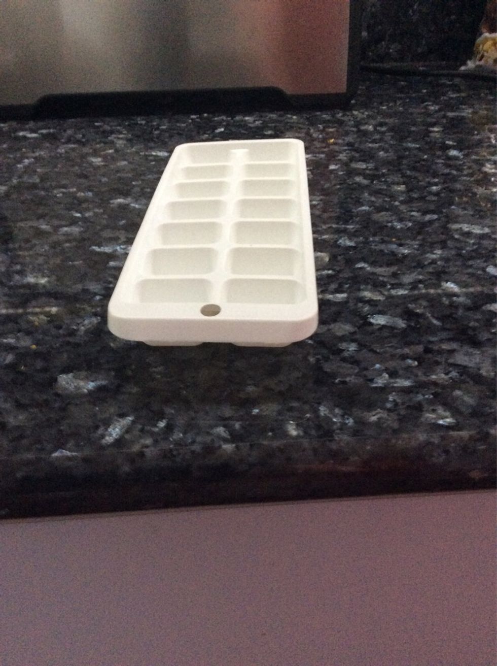 Next add the one cup of ice to the blender aswell