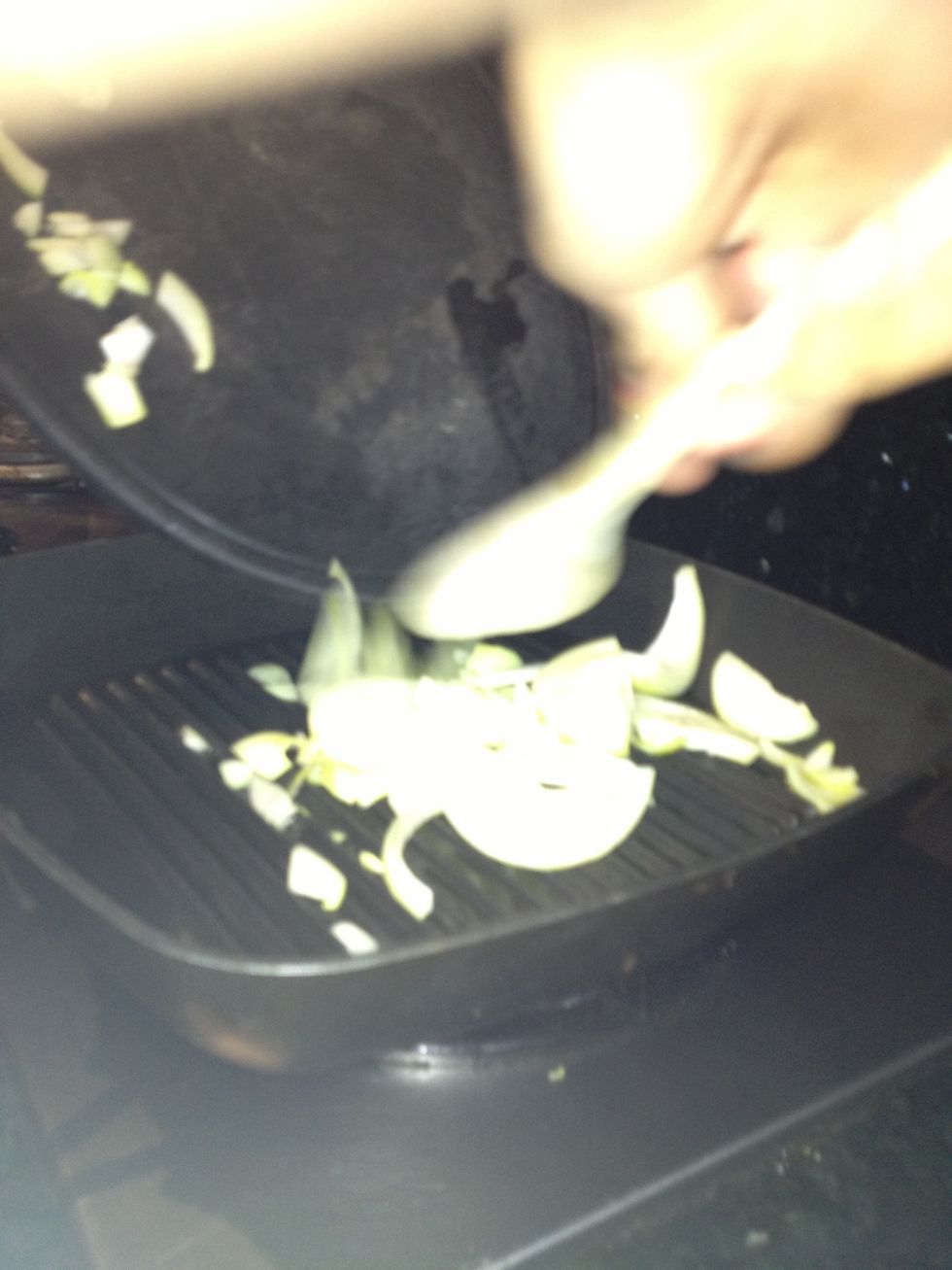 Next add the onions and cook them until there brown or golden